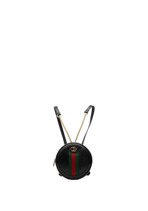 Gucci Pre-Owned 2000-2015 Mini Leather Round Ophidia backpack - Black