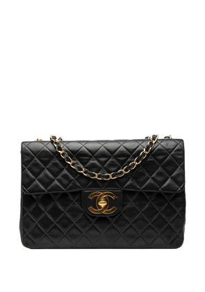 CHANEL Pre-Owned 1991-1994 Maxi XL Classic Lambskin Single Flap shoulder bag - Black