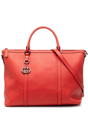 Gucci Pre-Owned 2000-2015 Leather GG Charm satchel - Red