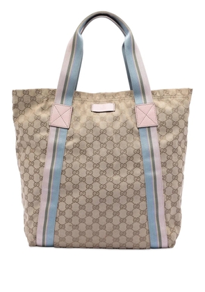Gucci Pre-Owned 2016-2026 GG Canvas Web tote bag - Brown