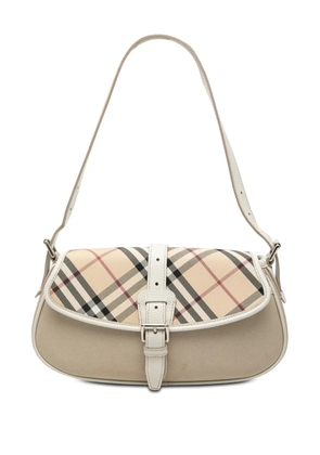 Burberry Pre-Owned 2000-2017 Nova Check Trimmed Canvas shoulder bag - Brown