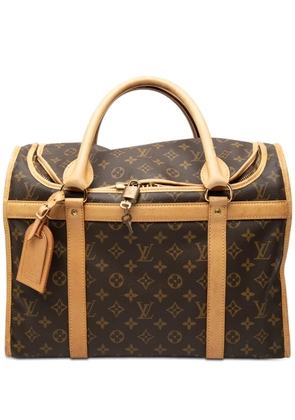 Louis Vuitton Pre-Owned 2001 Monogram Sac Chien Pet Carrier 40 travel bag - Brown