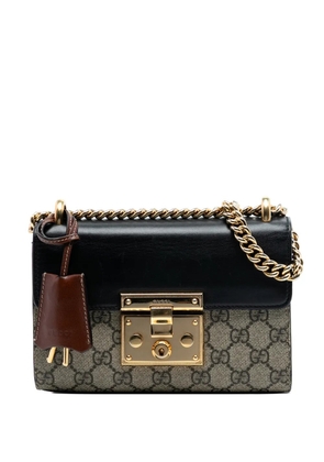 Gucci Pre-Owned 2016-2026 Small GG Supreme Padlock crossbody bag - Brown