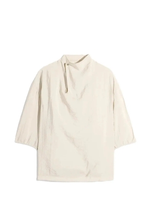 LEMAIRE collared-neckline T-shirt - Neutrals