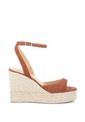 Castañer Brook suede wedge espadrilles - Orange