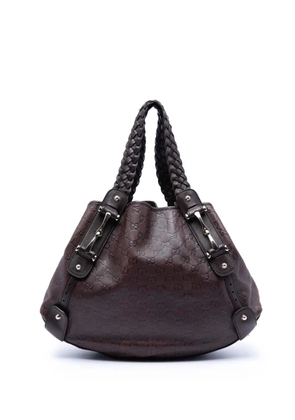 Gucci Pre-Owned 2016-2026 Large Guccissima Pelham shoulder bag - Brown