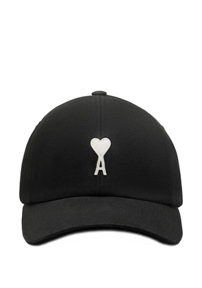 AMI Paris Ami De Coeur logo-patch cap - Black