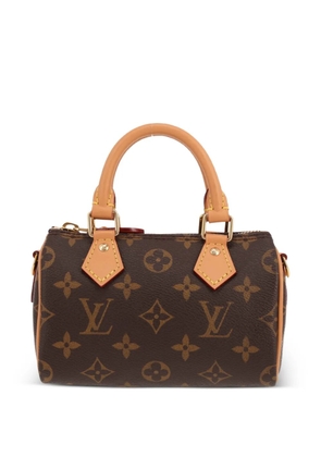 Louis Vuitton Pre-Owned 2024 Nano Speedy monogram leather bag - Brown