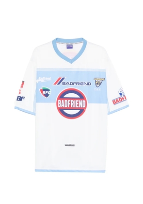 BADFRIEND V-neck graphic T-shirt - Neutrals