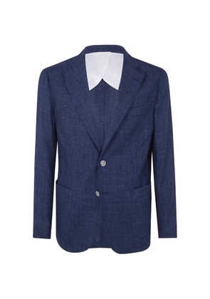 Barba wool blazer - Blue