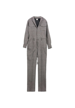 Tod's checked jumpsuit - Grey