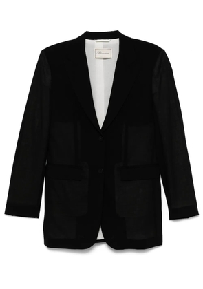 Blumarine wool single-breasted blazer - Black