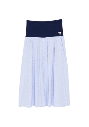 Karl Lagerfeld waistband skirt - Blue