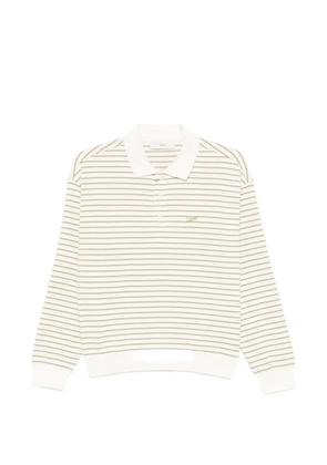 DUNST striped polo shirt - Neutrals