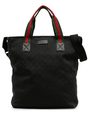 Gucci Pre-Owned 2016-2026 GG Canvas Web satchel - Black