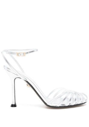 Alevì 95mm Ally sandals - Silver