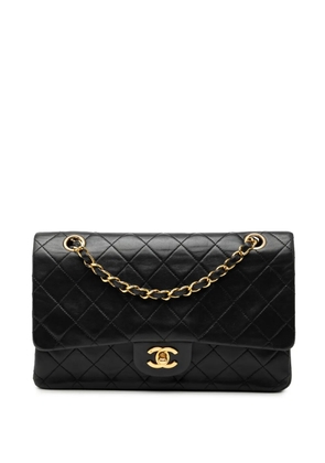 CHANEL Pre-Owned 1989-1991 Medium Classic Lambskin Double Flap shoulder bag - Black