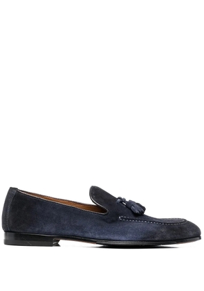 Doucal's tassel-detail suede loafers - Blue