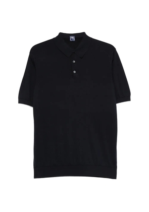 Fedeli button-up polo shirt - Blue