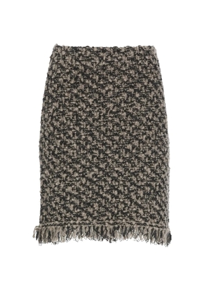 Fabiana Filippi fringed mini skirt - Black