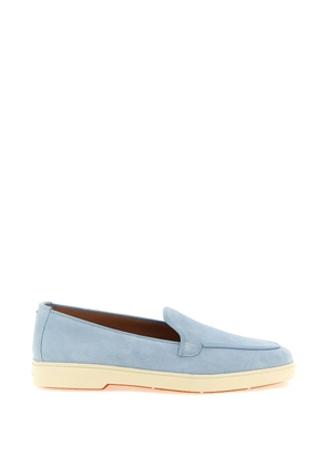 Santoni suede loafers - Blue