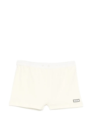ENTIRE STUDIOS elastic-waist mini shorts - Yellow