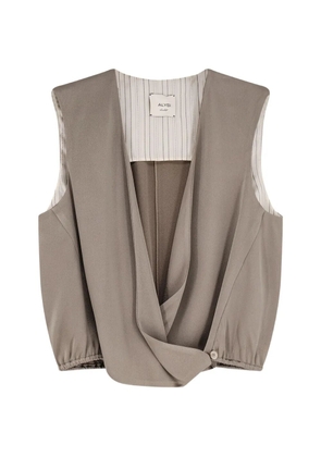Alysi V-neck vest - Neutrals