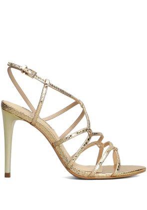 Werner 100mm strappy sandals - Gold