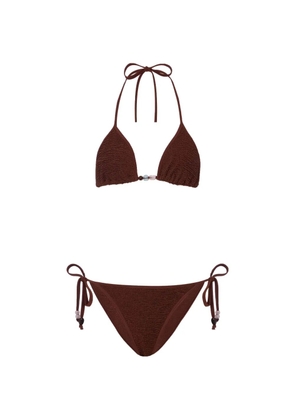 Hunza G Gina beaded bikini - Brown
