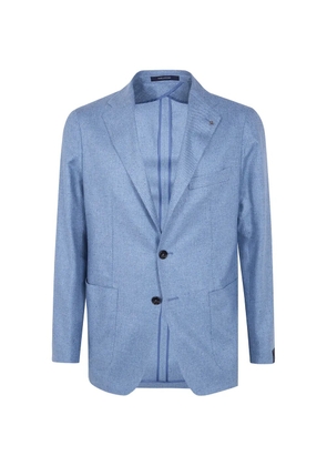 Tagliatore button silk blazer - Blue