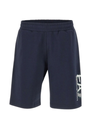 Ea7 Emporio Armani logo-detail shorts - Blue
