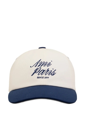 AMI Paris embroidery cap - Neutrals