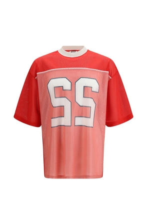 Moschino number-appliqué T-shirt - Red