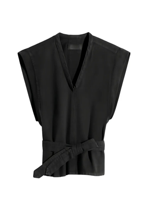 LEMAIRE V-neck top - Black