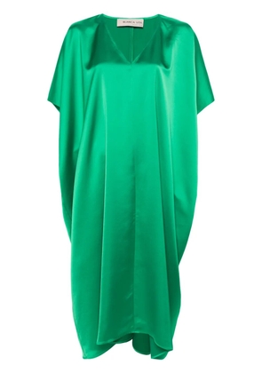 Blanca Vita satin shift midi dress - Green