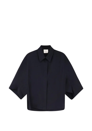 Alysi pointed-collar short-sleeves shirt - Black