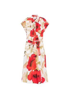 Sara Roka Etrelle floral-print midi dress - White