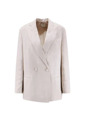 Alysi double-breasted peak-lapel blazer - Neutrals