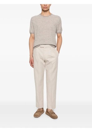 Corneliani striped crew-neck T-shirt - Neutrals