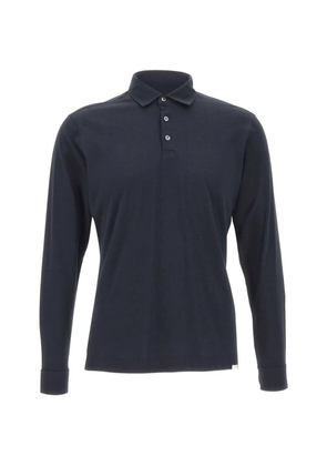 DIKTAT long-sleeve polo shirt - Blue