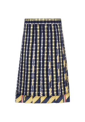 Thom Browne stripe pleated skirt - Blue
