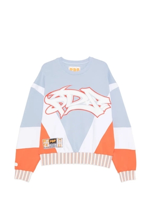 PDF graphic-print colour-block sweatshirt - Blue