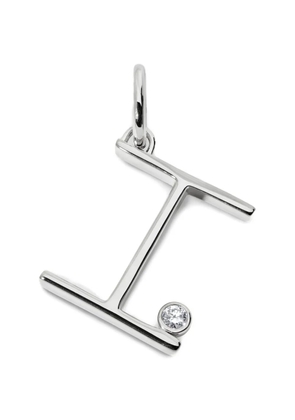 Monica Vinader diamond initial pendant - Silver