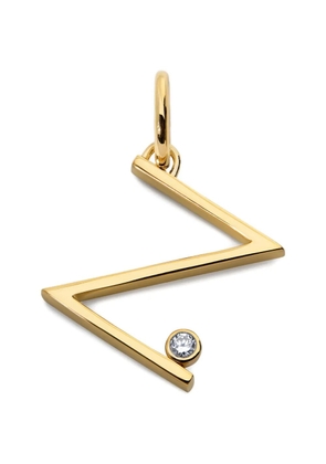 Monica Vinader diamond initial pendant - Gold