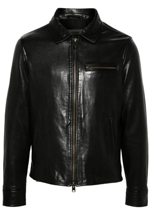 AllSaints Miller leather jacket - Black