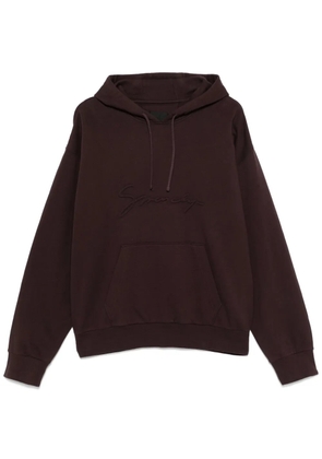 Givenchy logo-embossed hoodie - Purple