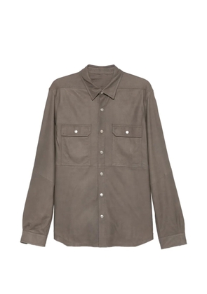 Rick Owens patch-pocket jacket - Brown
