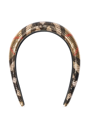 Burberry Check mesh headband - Gold