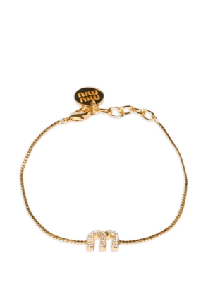 Miu Miu metallic charm bracelet - Gold