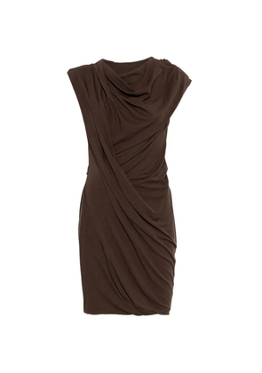 ENTIRE STUDIOS twist-design mini dress - Brown